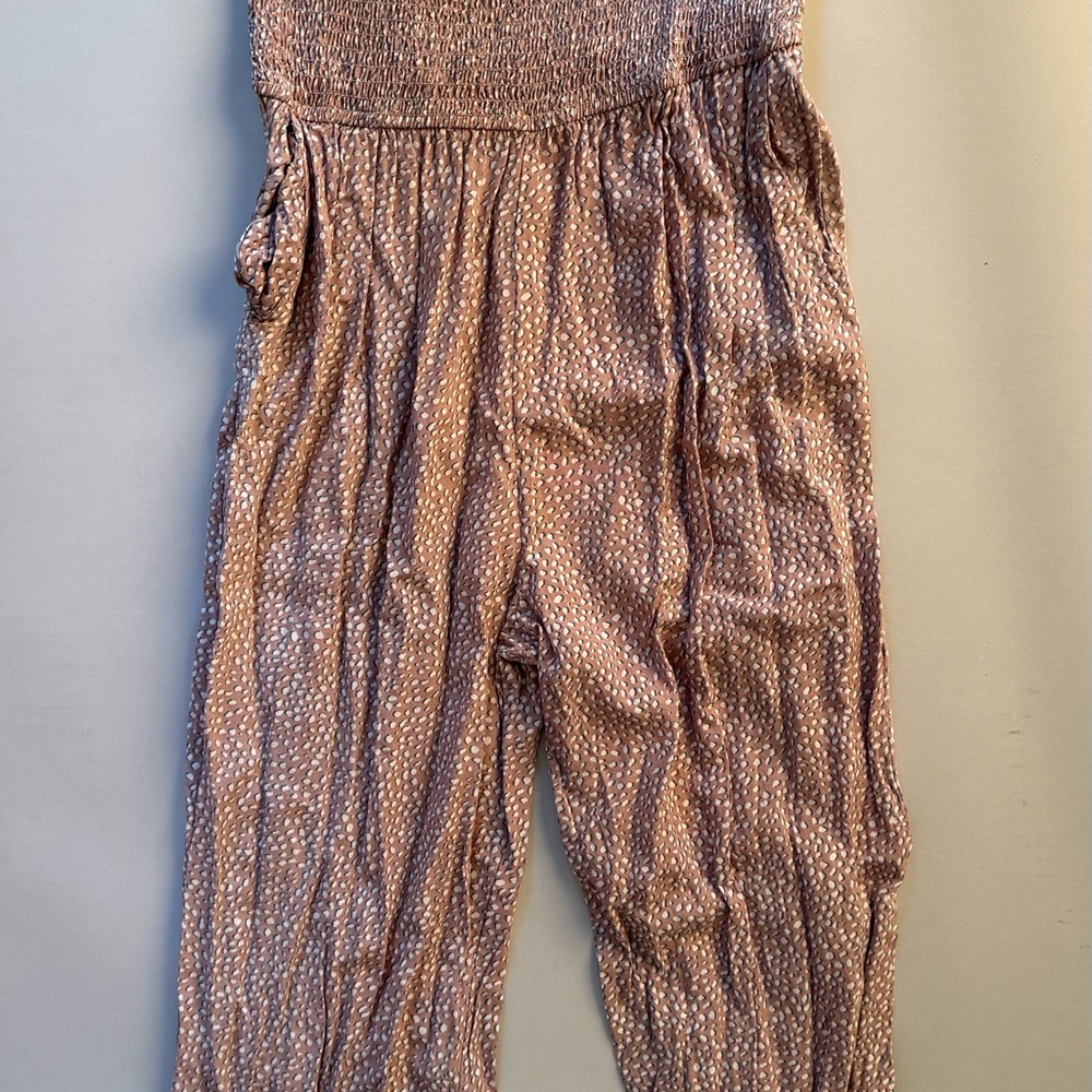 Brown Polka Dot Jumpsuit